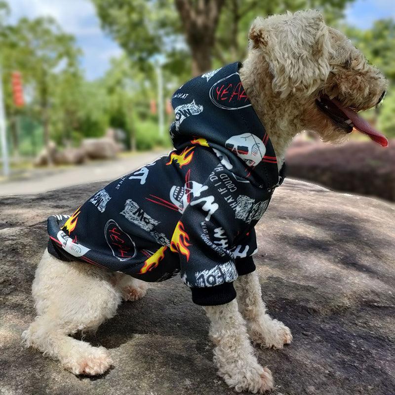 Skull Camo Pet Hoodie: Stylish Two - Legged Outfit For Dogs - FurrrBabies & More! - Dog Clothing & Accessories