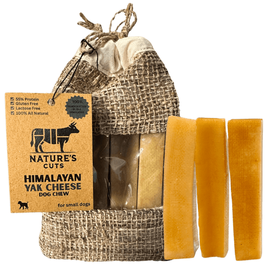 Small Yak Cheese (4 Pack) in Hand Woven Bag - FurrrBabies & More! - 850061581594n/a
