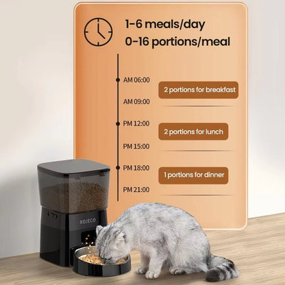 Smart Auto Pet Feeder – Hassle - Free Mealtime, Perfect Portions Every Time - FurrrBabies & More! - 313103739747