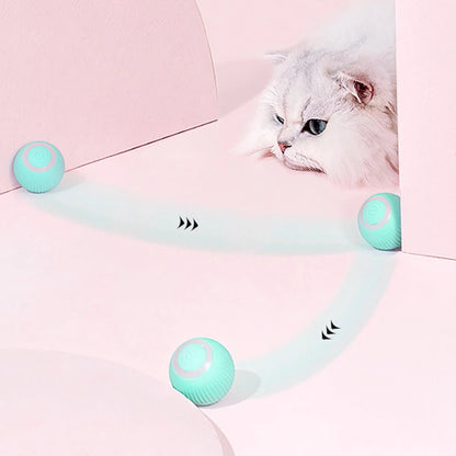 Smart Cat Toys Automatic Rolling Ball Electric Cat Toys Interactive for Cats Training Self - Moving Kitten Toys for Indoor Playing - FurrrBabies & More! - 313040755794