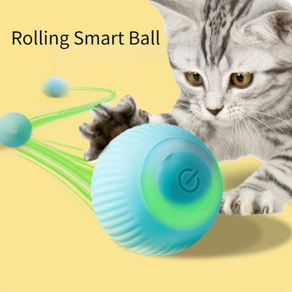 Smart Cat Toys Automatic Rolling Ball Electric Cat Toys Interactive for Cats Training Self - Moving Kitten Toys for Indoor Playing - FurrrBabies & More! - 313040755794
