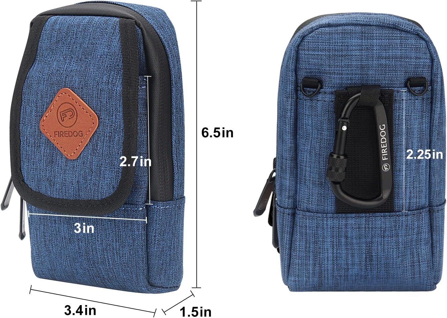 Smell Proof Bag, Odor Proof Pouch Mini Crossbody Bags for Travel Storage(Bright Blue) - FurrrBabies & More! - 726084165007