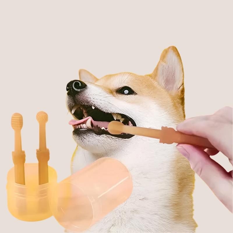 Soft Silicone Toothbrush & Tongue Sper for Dogs and Cats - FurrrBabies & More! - 313038488437
