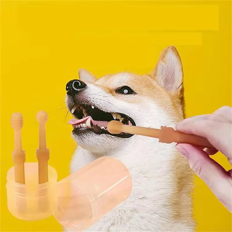 Soft Silicone Toothbrush & Tongue Sper for Dogs and Cats - FurrrBabies & More! - 313038488437