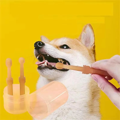 Soft Silicone Toothbrush & Tongue Sper for Dogs and Cats - FurrrBabies & More! - 313038488437