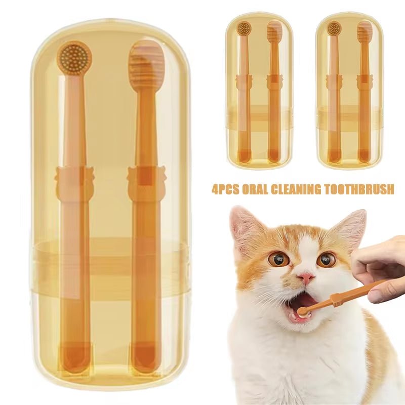 Soft Silicone Toothbrush & Tongue Sper for Dogs and Cats - FurrrBabies & More! - 313038488437