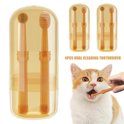 Soft Silicone Toothbrush & Tongue Sper for Dogs and Cats - FurrrBabies & More! - 313038488437
