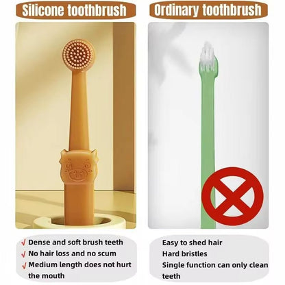 Soft Silicone Toothbrush & Tongue Sper for Dogs and Cats - FurrrBabies & More! - 313038488437