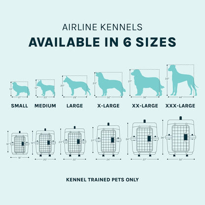 Sportpet Airline Compliant LARGE 31.5" Travel Dog Kennel - Durable Plastic Airline Pet Carrier W/ Removable Wheels & Food Bowls, Collapsible Indoor/Outdoor Dog Kennel, Dogs up to 28"L & 20"H - Cream/Gray - FurrrBabies & More! - 726084523548