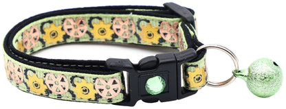 Steampunk Gears Breakaway Cat Collar - FurrrBabies & More! - Green - Cat Collar