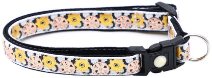 Steampunk Gears Breakaway Cat Collar - FurrrBabies & More! - White - Cat Collar