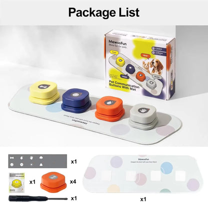 TalkiPaws Smart Button Set – Teach Your Pet to Speak with a Paw - FurrrBabies & More! - 313037589593