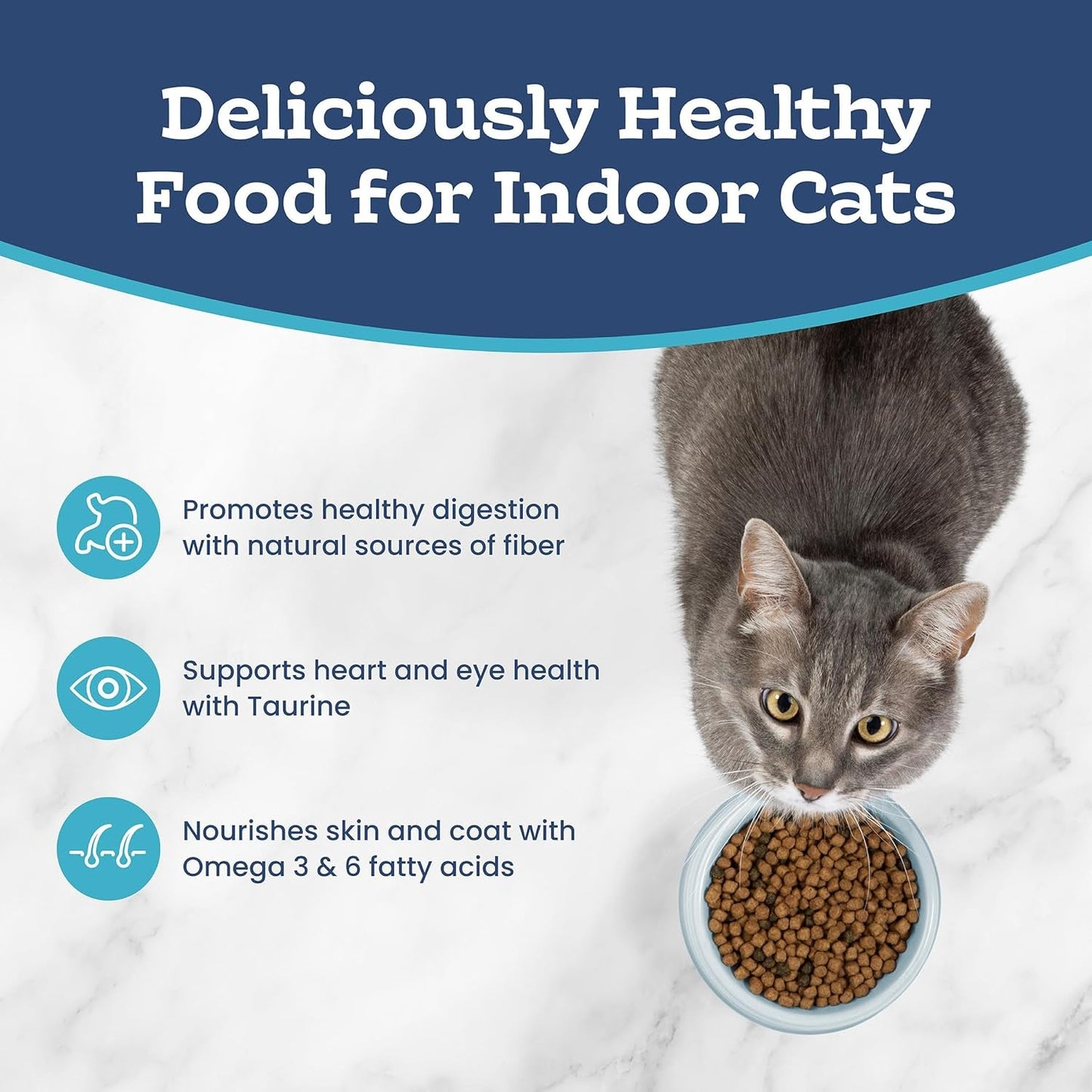 Tastefuls Natural Dry Food for Adult Indoor Cats, Chicken & Brown Rice Recipe, 15 - Lb Bag - FurrrBabies & More! - 313112076055