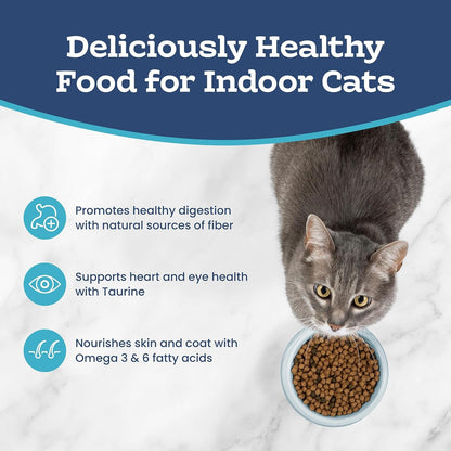 Tastefuls Natural Dry Food for Adult Indoor Cats, Chicken & Brown Rice Recipe, 15 - Lb Bag - FurrrBabies & More! - 313112076055