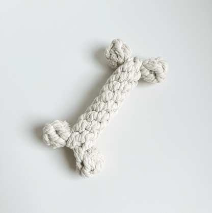 The Little Love White Rope Bone Toy - FurrrBabies & More! - 732262402789Rope Chew Toy