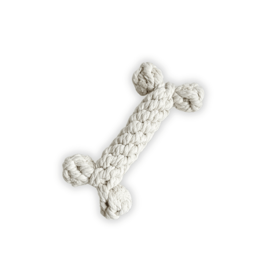 The Little Love White Rope Bone Toy - FurrrBabies & More! - 732262402789Rope Chew Toy