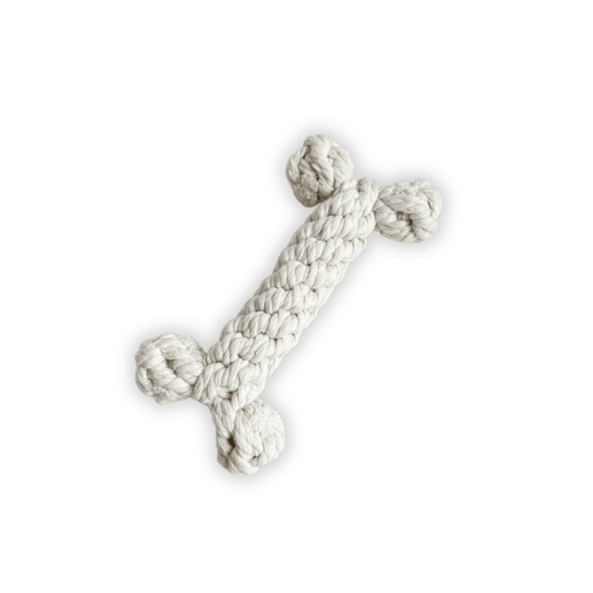 The Little Love White Rope Bone Toy - FurrrBabies & More! - 732262402789Rope Chew Toy
