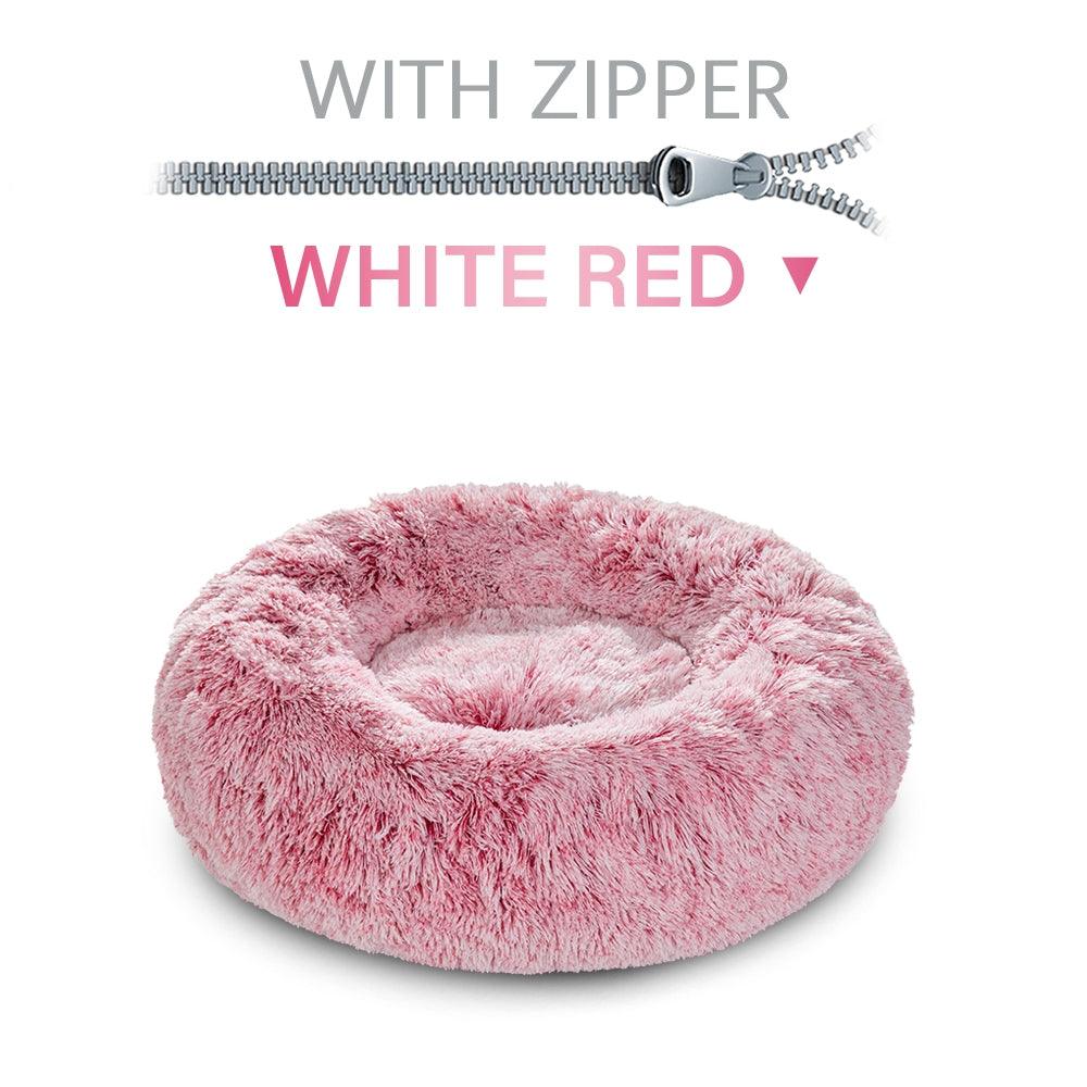 The Snugglepaws Plush Donut Pet Bed: Luxuriously Cozy Haven For Dogs And Cats - FurrrBabies & More! - Dog Beds