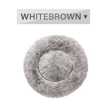 The Snugglepaws Plush Donut Pet Bed: Luxuriously Cozy Haven For Dogs And Cats - FurrrBabies & More! - Dog Beds