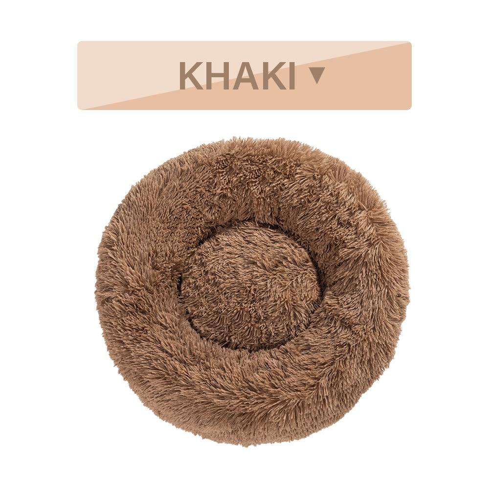 The Snugglepaws Plush Donut Pet Bed: Luxuriously Cozy Haven For Dogs And Cats - FurrrBabies & More! - Dog Beds