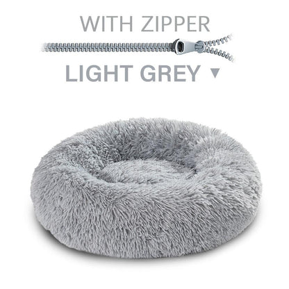 The Snugglepaws Plush Donut Pet Bed: Luxuriously Cozy Haven For Dogs And Cats - FurrrBabies & More! - Dog Beds