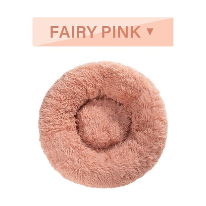The Snugglepaws Plush Donut Pet Bed: Luxuriously Cozy Haven For Dogs And Cats - FurrrBabies & More! - Dog Beds