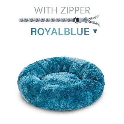 The Snugglepaws Plush Donut Pet Bed: Luxuriously Cozy Haven For Dogs And Cats - FurrrBabies & More! - Dog Beds