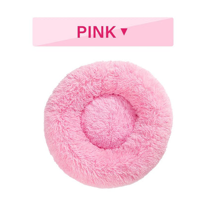 The Snugglepaws Plush Donut Pet Bed: Luxuriously Cozy Haven For Dogs And Cats - FurrrBabies & More! - Dog Beds