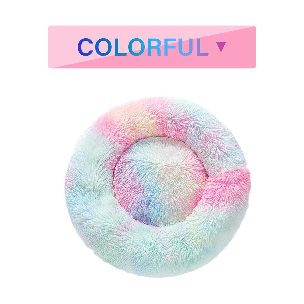 The Snugglepaws Plush Donut Pet Bed: Luxuriously Cozy Haven For Dogs And Cats - FurrrBabies & More! - Dog Beds