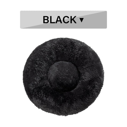 The Snugglepaws Plush Donut Pet Bed: Luxuriously Cozy Haven For Dogs And Cats - FurrrBabies & More! - Dog Beds