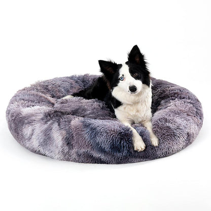 The Snugglepaws Plush Donut Pet Bed: Luxuriously Cozy Haven For Dogs And Cats - FurrrBabies & More! - Dog Beds