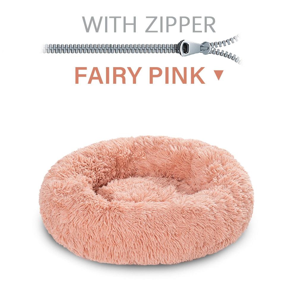 The Snugglepaws Plush Donut Pet Bed: Luxuriously Cozy Haven For Dogs And Cats - FurrrBabies & More! - Dog Beds