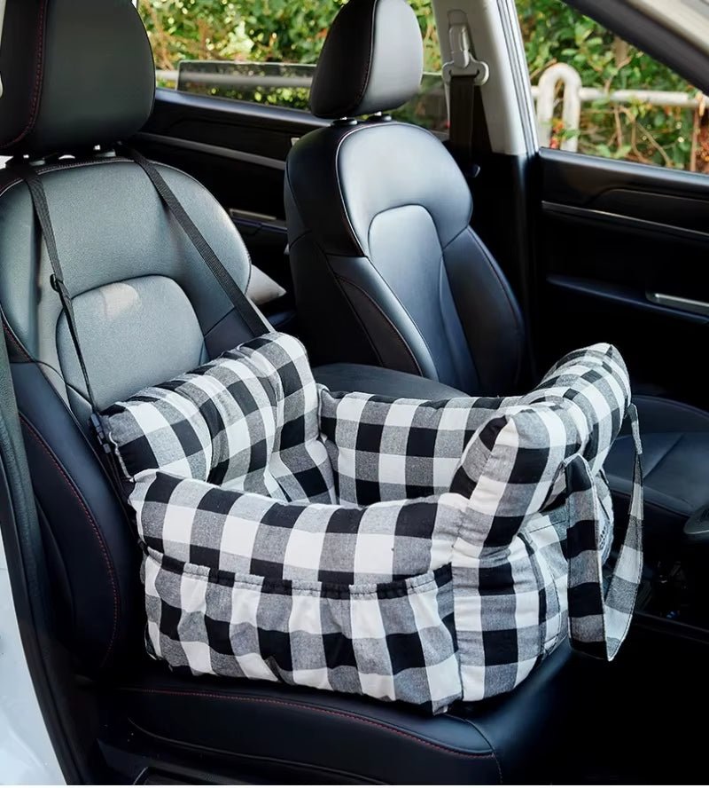 Travel Booster Car Seat – Cozy, Secure, and Stylish for Every Pet Adventure! - FurrrBabies & More! - 705353642449