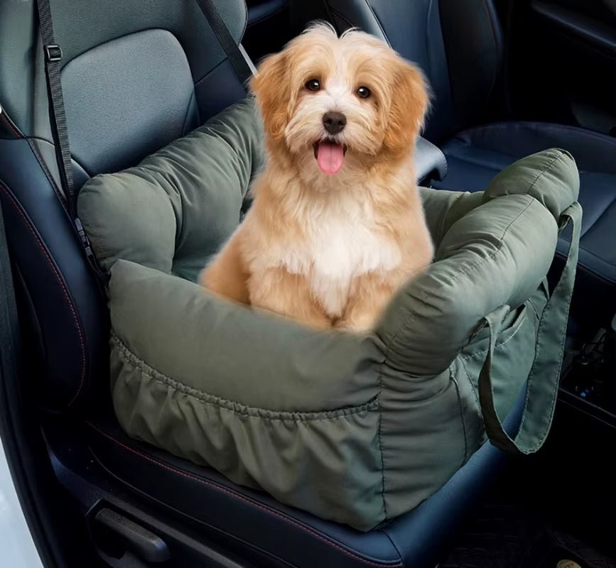 Travel Booster Car Seat – Cozy, Secure, and Stylish for Every Pet Adventure! - FurrrBabies & More! - 705353642449
