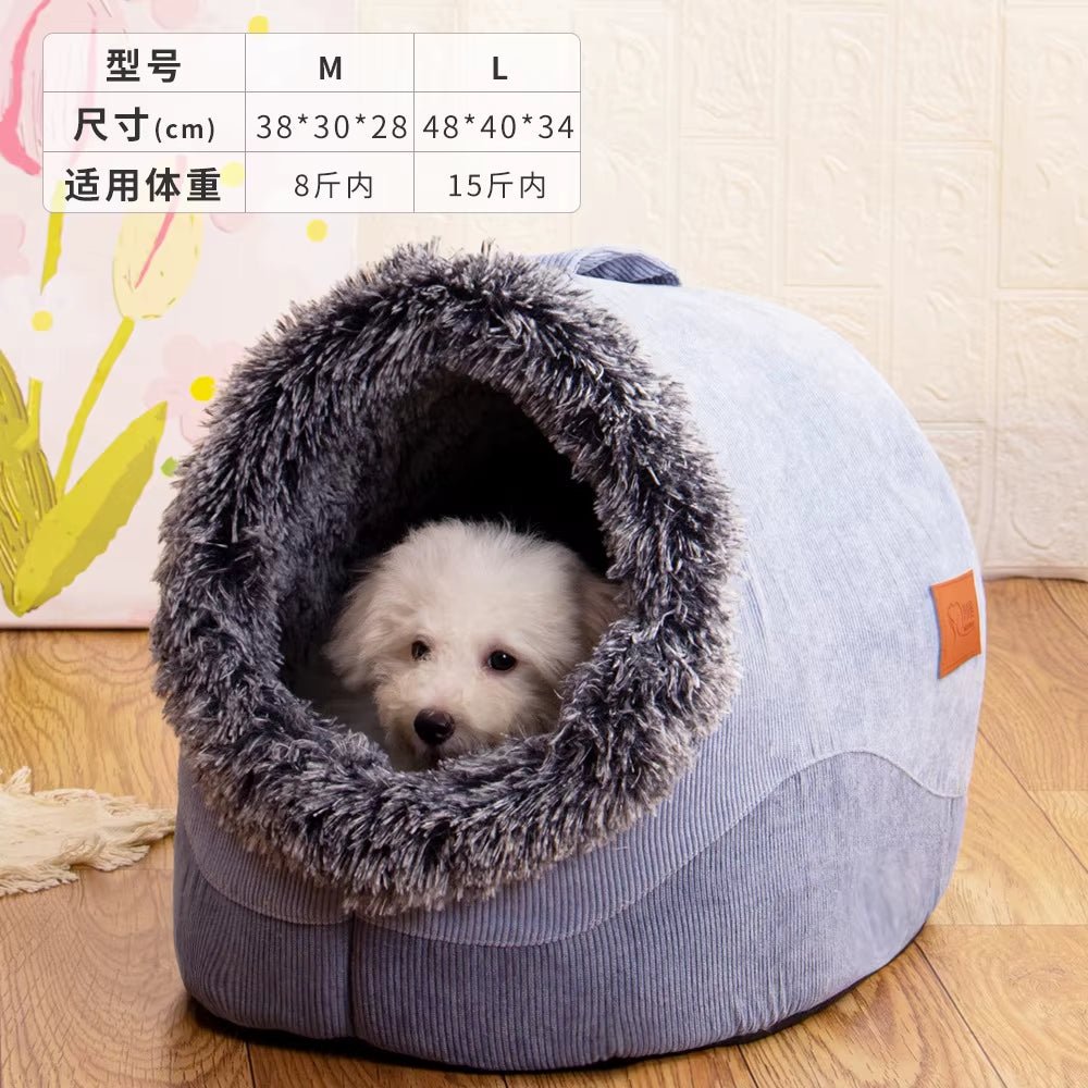 WarmNest Cozy Cave – Self - Warming Tent Bed for Cats & Small Dogs - FurrrBabies & More! - 7445000814807