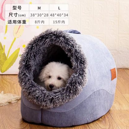 WarmNest Cozy Cave – Self - Warming Tent Bed for Cats & Small Dogs - FurrrBabies & More! - 7445000814807