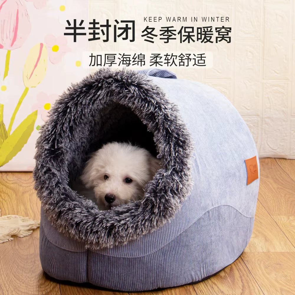 WarmNest Cozy Cave – Self - Warming Tent Bed for Cats & Small Dogs - FurrrBabies & More! - 313036046004