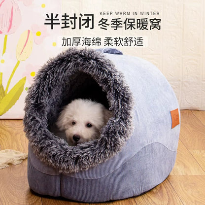 WarmNest Cozy Cave – Self - Warming Tent Bed for Cats & Small Dogs - FurrrBabies & More! - 313036046004