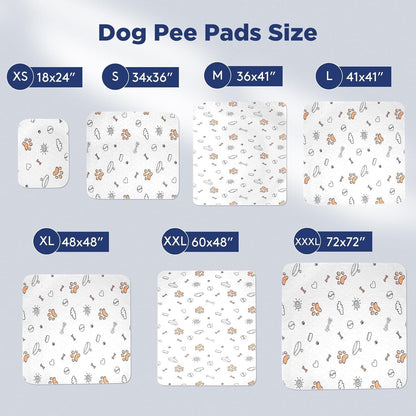 Washable Pee Pads for Dogs, 2 Pack Large 36"X41" Super Absorbent Reusable Dog Training Pads, 100% Waterproof Non - Slip Puppy Whelping Dog Playpen Indoor Pads Mat Pet Supplies - FurrrBabies & More! - 726084547360