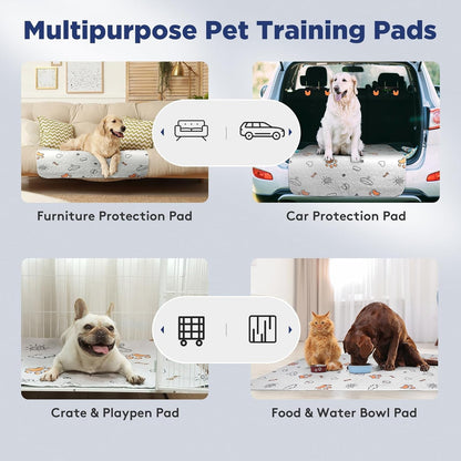 Washable Pee Pads for Dogs, 2 Pack Large 36"X41" Super Absorbent Reusable Dog Training Pads, 100% Waterproof Non - Slip Puppy Whelping Dog Playpen Indoor Pads Mat Pet Supplies - FurrrBabies & More! - 726084547360