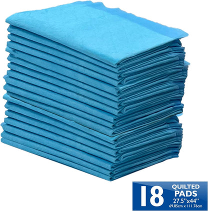 Wee - Wee Superior Performance Pee Pads for Dogs with Runoff Barrier Edge Guard Protection, Puppy & Dog Potty Training Pads, Housebreaking Supplies, 27.5" X 44" (18 Count) - FurrrBabies & More! - 7445001439474