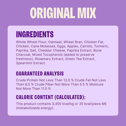 Wellness Classic Original Mix Dog Biscuits, Natural Training Treats, 4 Flavors, Small Size, 6 Lb Bag - FurrrBabies & More! - 7445006260226