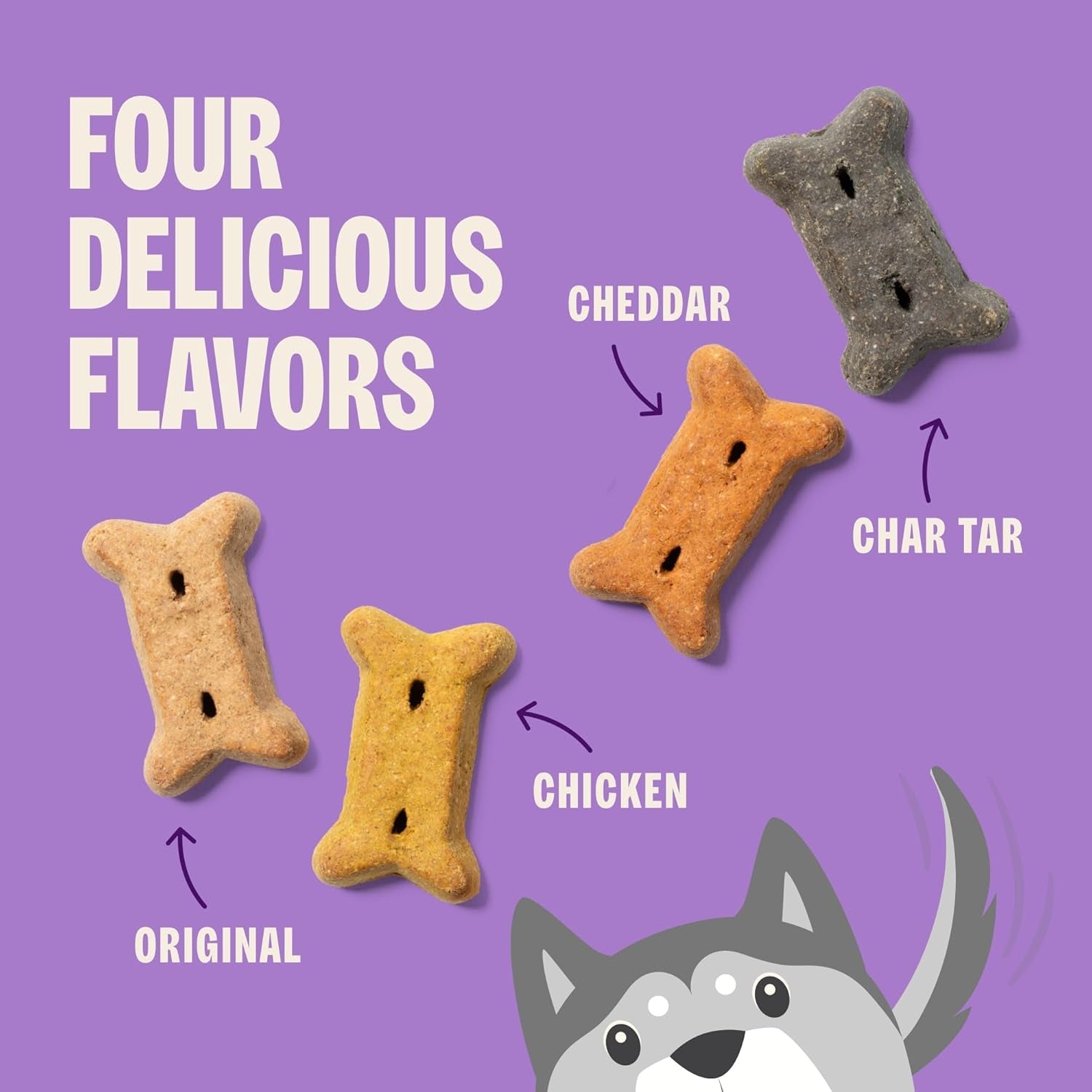 Wellness Classic Original Mix Dog Biscuits, Natural Training Treats, 4 Flavors, Small Size, 6 Lb Bag - FurrrBabies & More! - 7445006260226