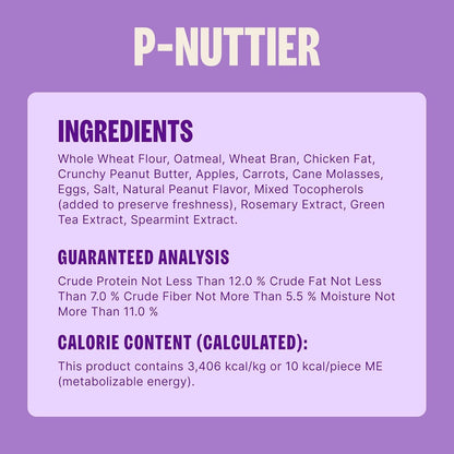 Wellness Classic P - Nuttier Dog Biscuits, Natural Training Treats, Peanut Butter Flavor, Large Size, 6 Lb Box - FurrrBabies & More! - 7445055338341