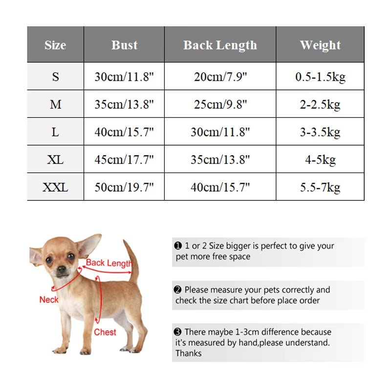 Winter Dog Sweater Warm Plush Dog Clothes for Small Medium Dogs Cats Soft Puppy Coat Jacket Chihuahua Teddy Costums Dog Supplies - FurrrBabies & More! - 705353822742