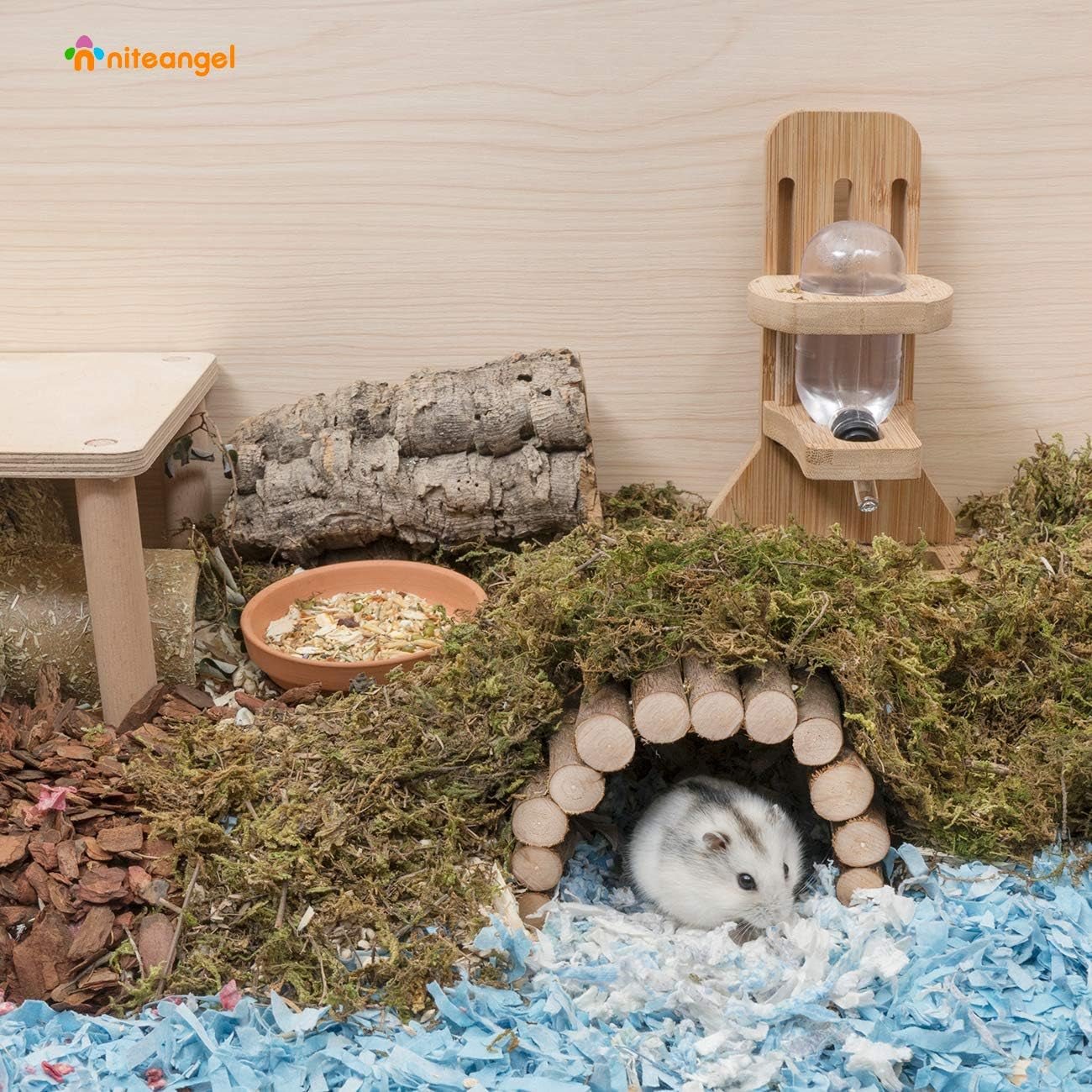 Wooden Ladder Bridge, Hamster Mouse Rat Rodents Toy, Small Animal Chew Toy - FurrrBabies & More! - 744111005232