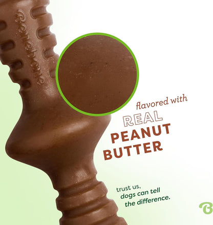 Zaggler Rolling Dog Chew Toy for Aggressive Chewers, Real Peanut, Made in USA, Small - FurrrBabies & More! - 705353422072